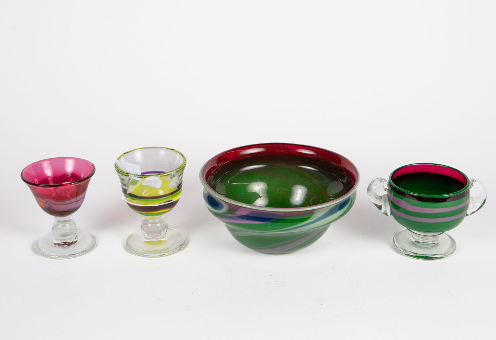 Lot of 4 Joel Philip Myers Signed Glass Items. (1 of 7)