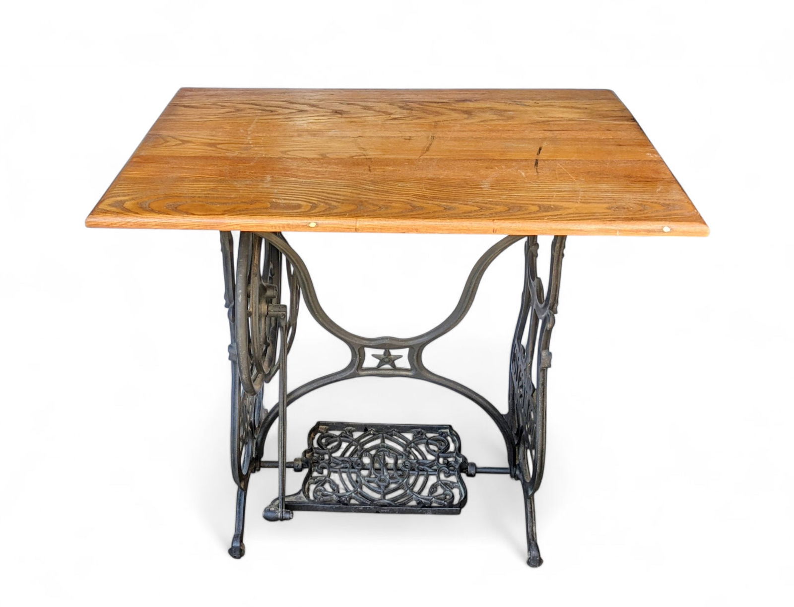 Domestic Sewing Machine Base Converted to Table. (1 of 3)