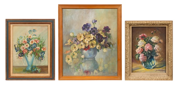 Three Still Life Paintings - Grey, O'Neill, etc.