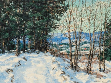 Marion Traver, In the Morning Sun, Winter Scene.