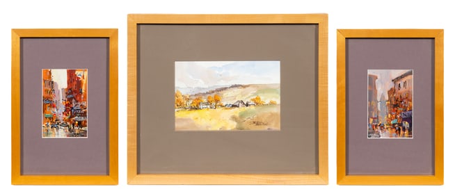 Three Impressionist Paintings by Jerry Smith.