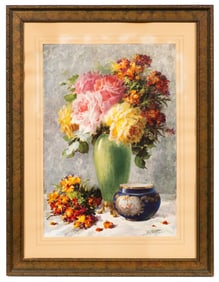 Offset Still Life Print, Henri Julien Cheppy.