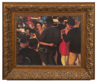 Blues, Offset Lithograph After Archibald Motley.