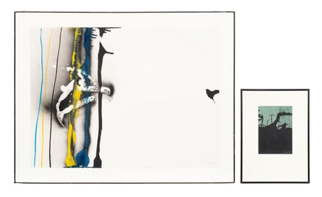 Abstract Expressionist Works, Signed "Bird".