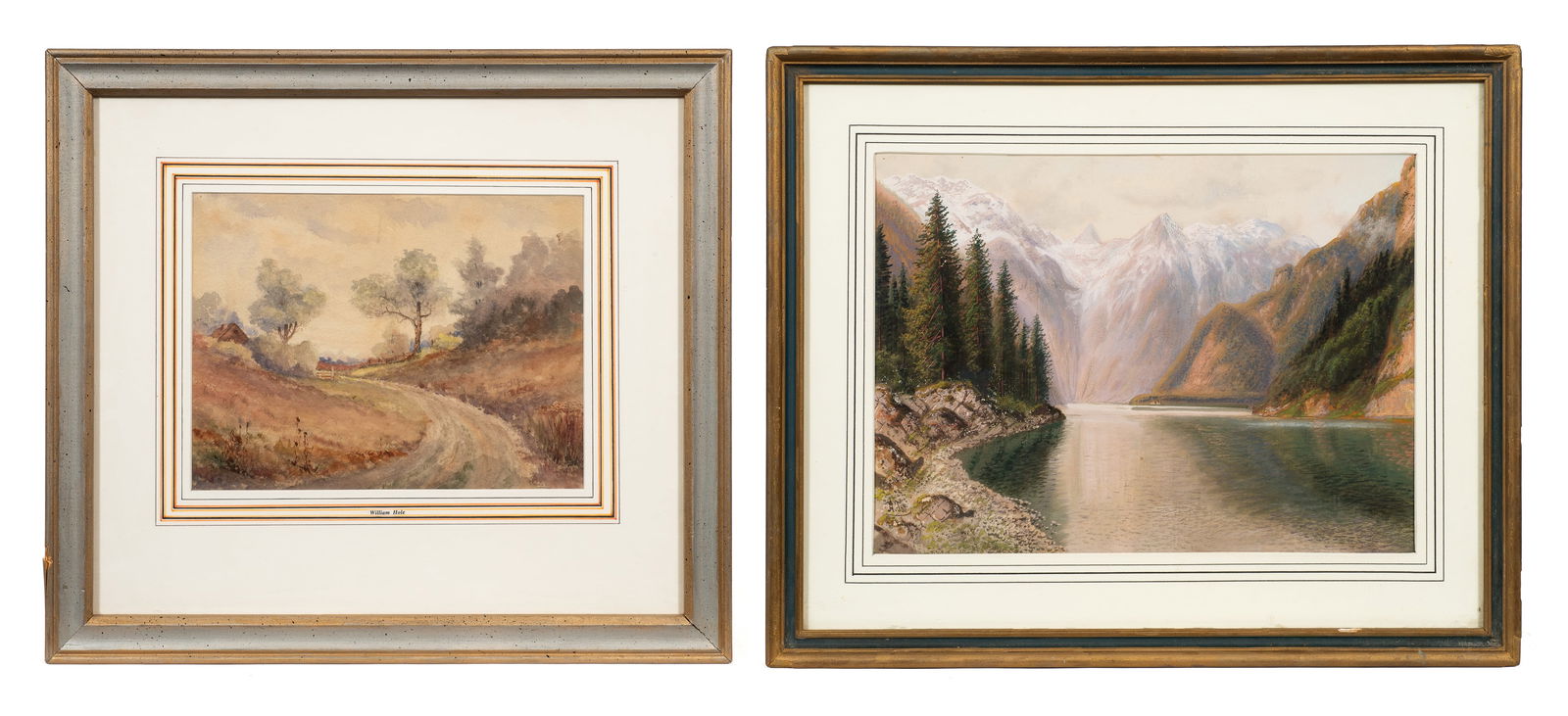 Lot of Two Landscape Paintings - Tott, etc. (1 of 12)