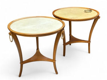 Pair of Andre Arbus Style End Tables.