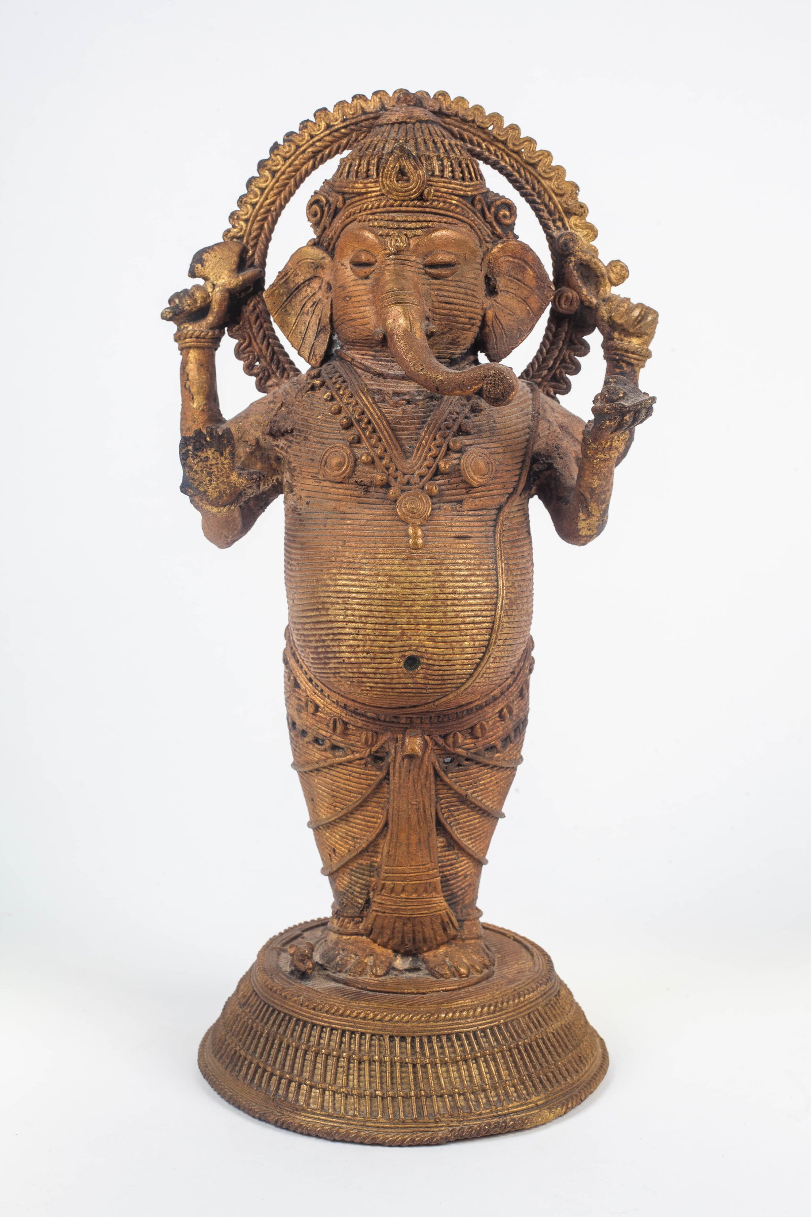 11" Hindu Bronze of Standing Ganesha. (1 of 8)