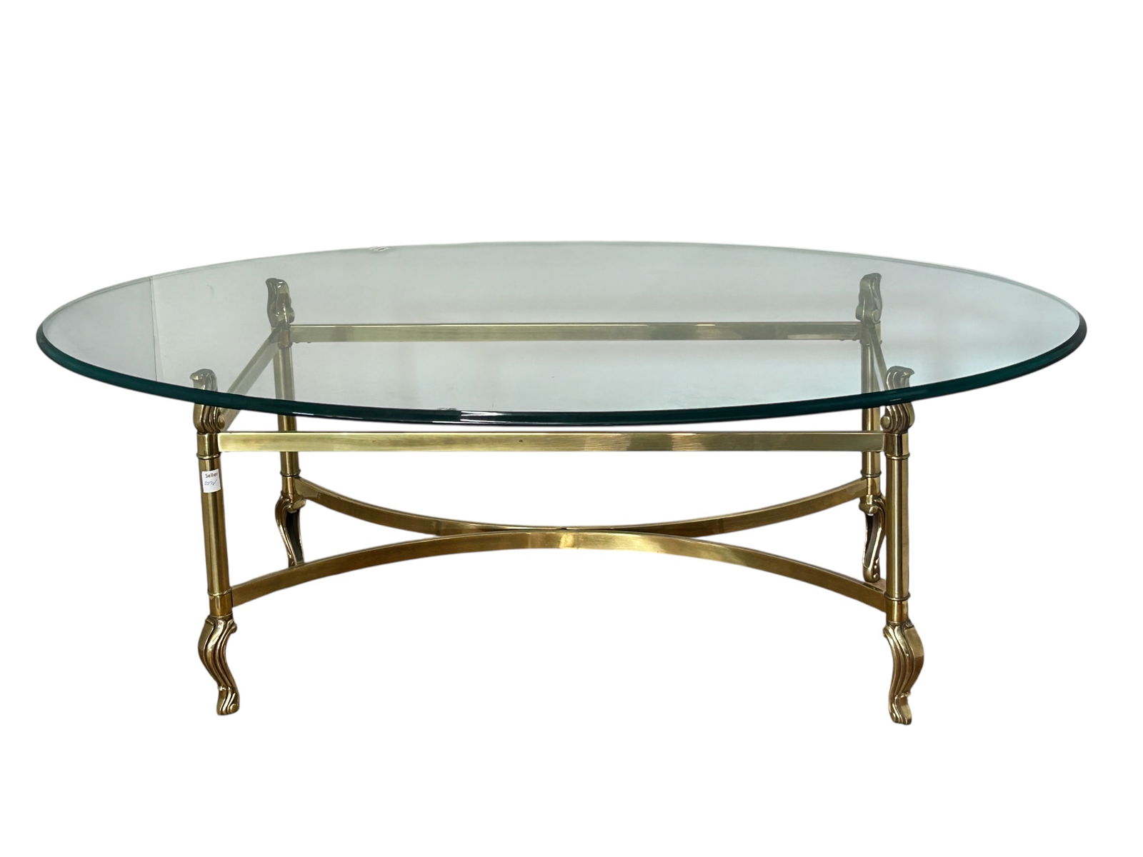 Hollywood Regency Glass Top Coffee Table. (1 of 4)