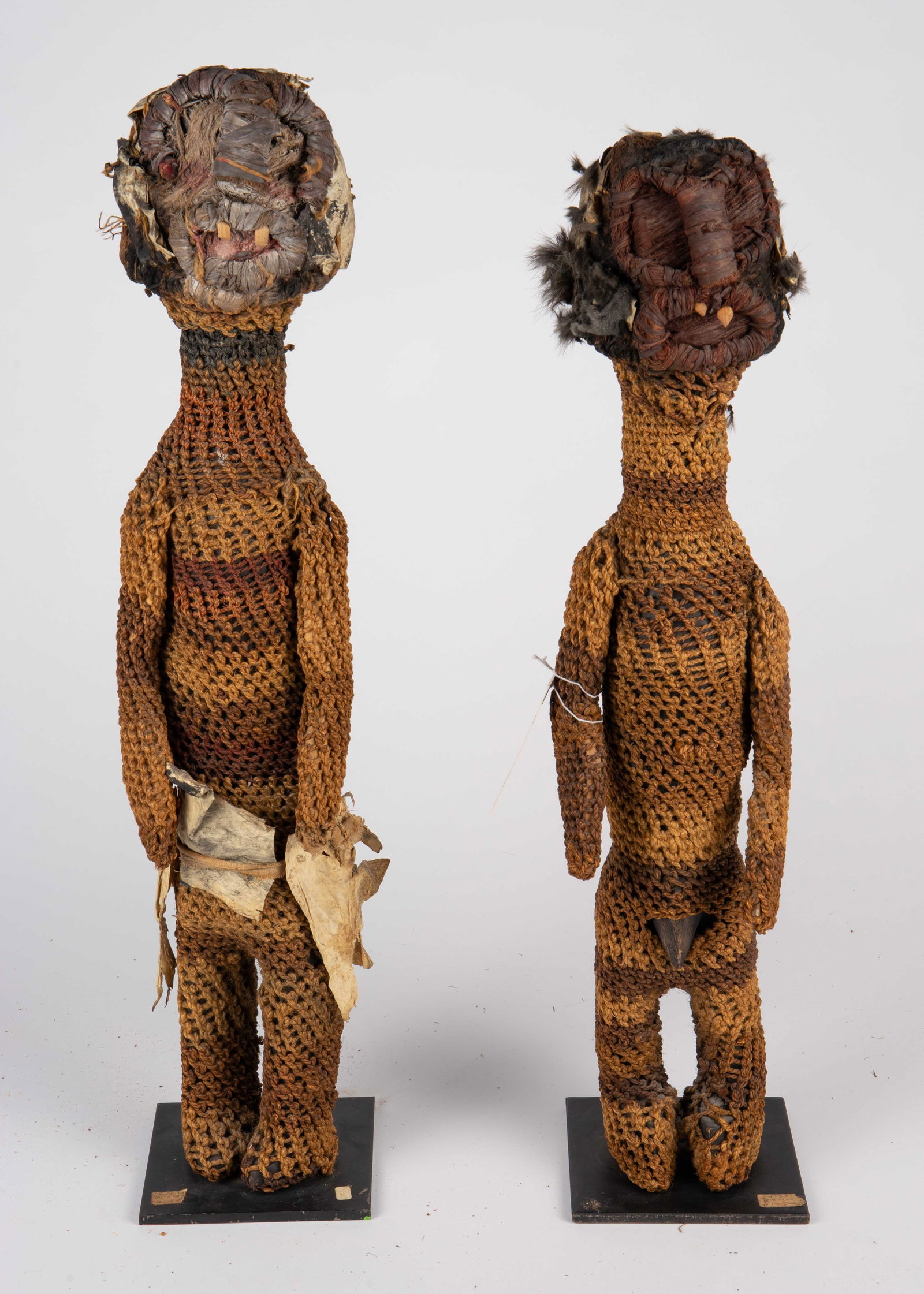 Pair of African Chokwe Puppet Figures. (1 of 6)