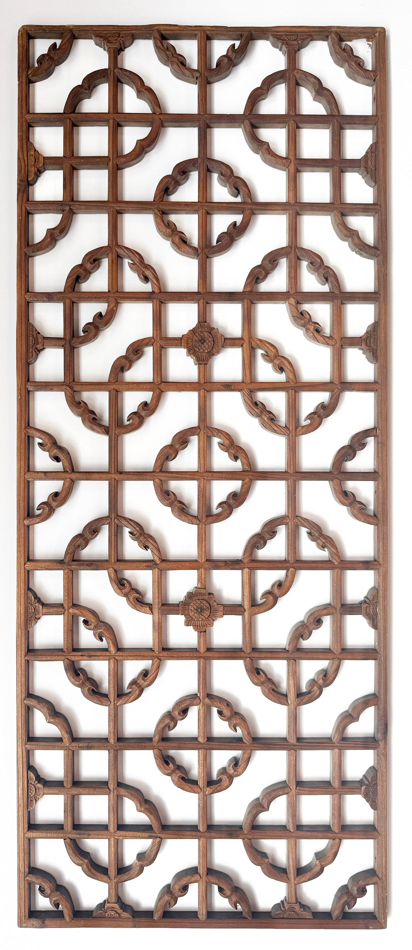 Vintage Chinese Wood Tracery Window Panel. (1 of 2)