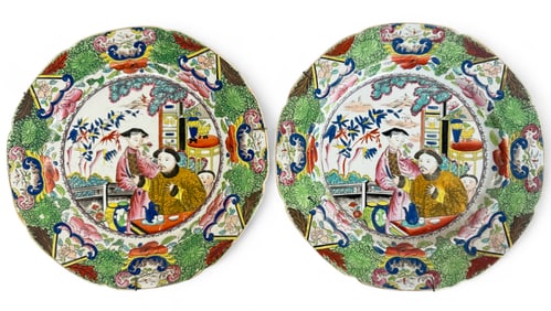 Pr. of 19th Century Mason's Ironstone China Plates
