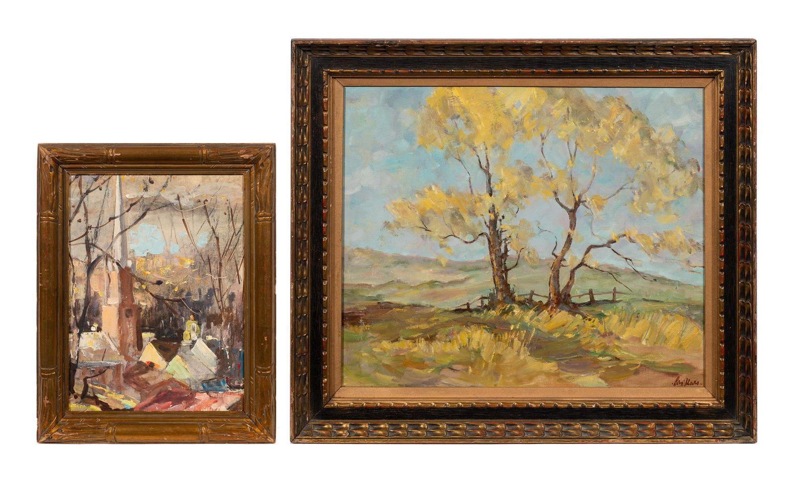 Lot of Two Impressionist Reginald Mars Paintings. (1 of 12)