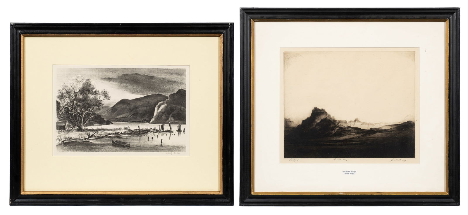 Two Intaglio Prints - Adolf Dehn & Levon West. (1 of 13)