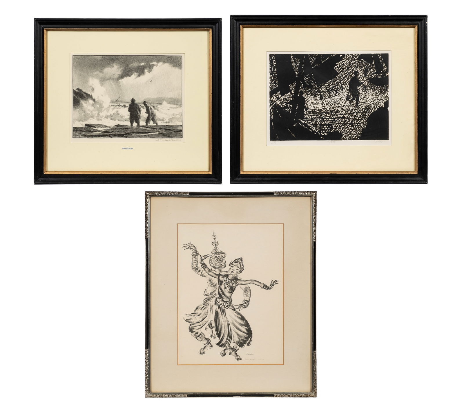 Lot of Three Prints - Handforth, Seon, Grant. (1 of 19)