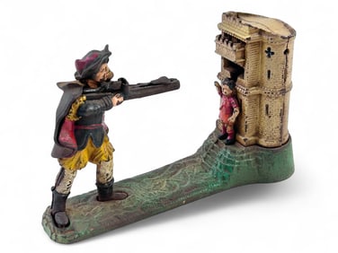 Old William Tell Cast Iron Mechanical Bank