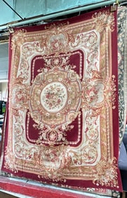 7' 10" x 10' 1" Aubusson Rug.