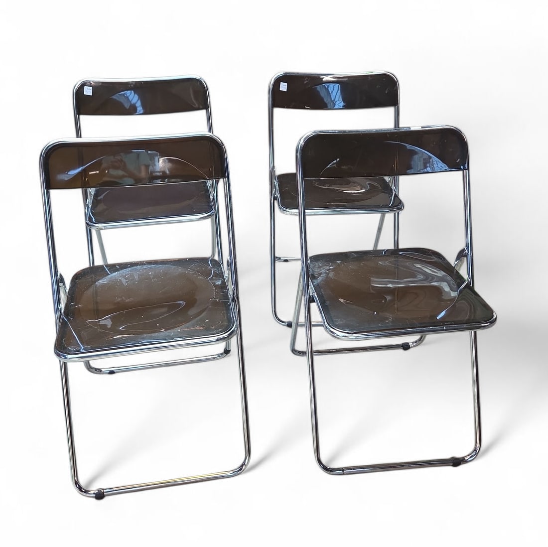 Set of Four Cormano Italian Folding Chairs. (1 of 3)
