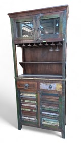 Contemporary Primitive or Rustic Style Bar Unit.