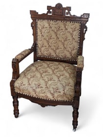 Eastlake Victorian Parlor Chair.