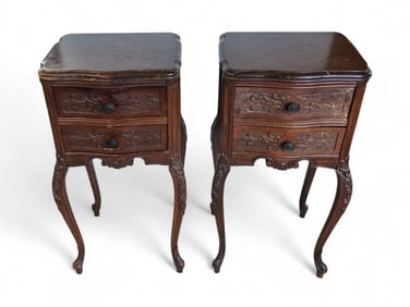 Pair of French Carved Stands.