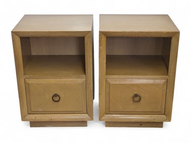 Pr. of TH Robsjohn Gibbings Widdicomb Nightstands.