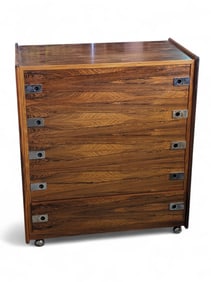 Vintage Arne Vodder Style Rolling Chest.