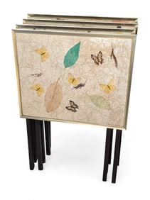 Set of Four Butterfly Tray Tables.