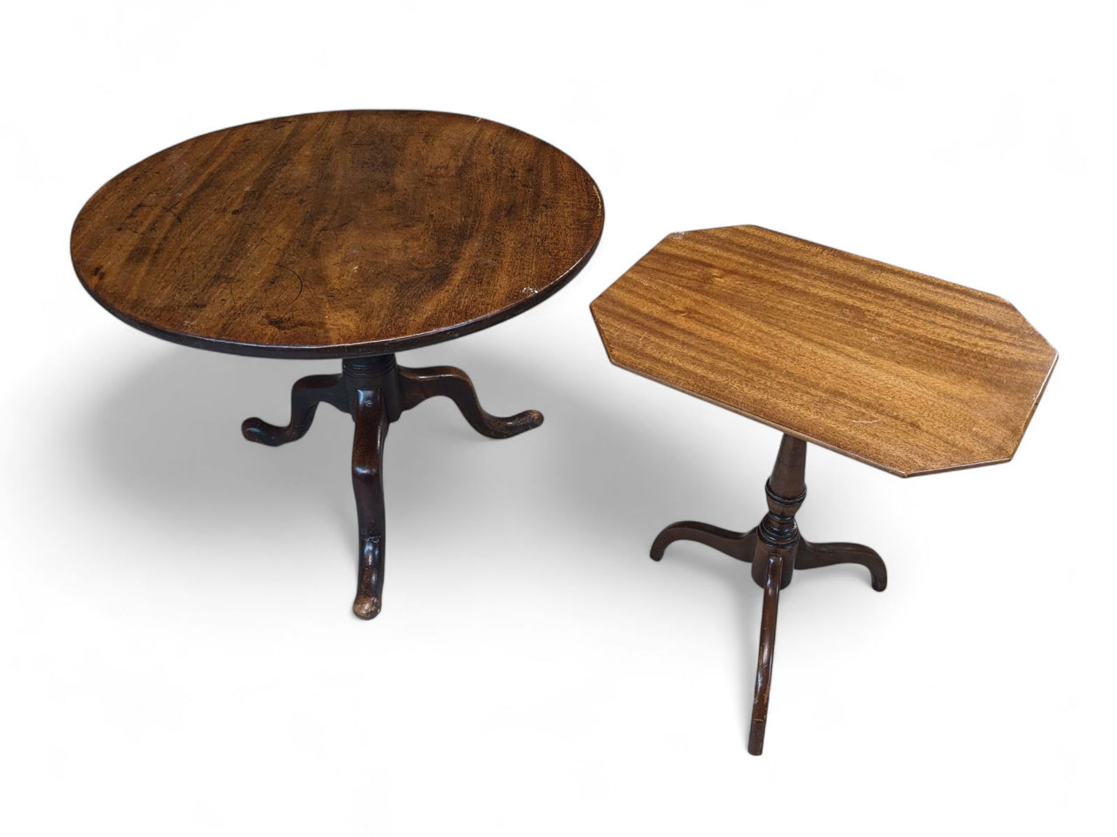 Two Tilt-Top Tables, As Is. (1 of 5)