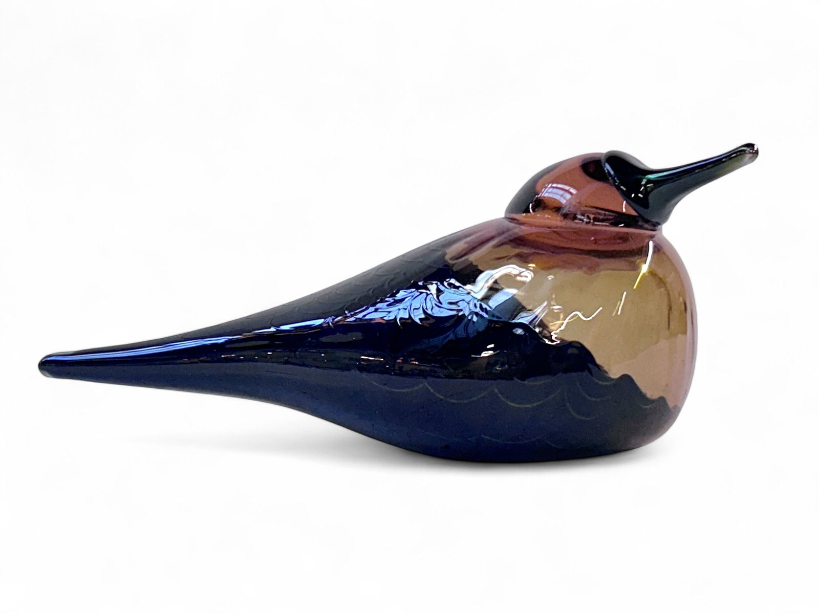 Birds By Oiva Toikka Blue Magpie Iittala Finland Art Glass