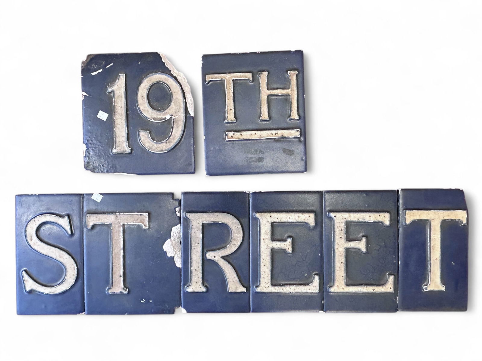 Rookwood 19th Street Architectural Tile Sign. (1 of 9)