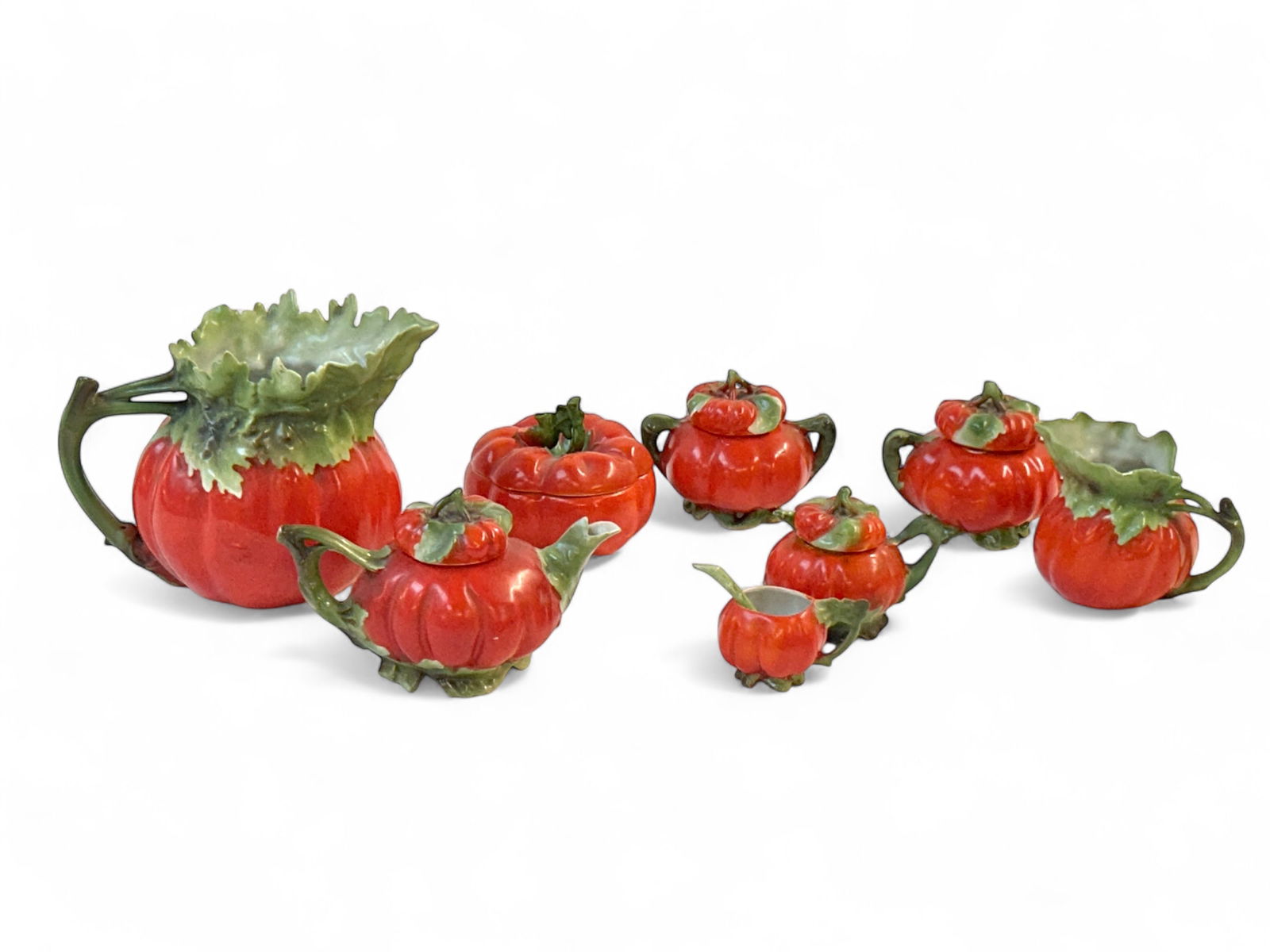 Royal Bayreuth Bavaria 8 Pc. Tomato Tea Set. (1 of 8)