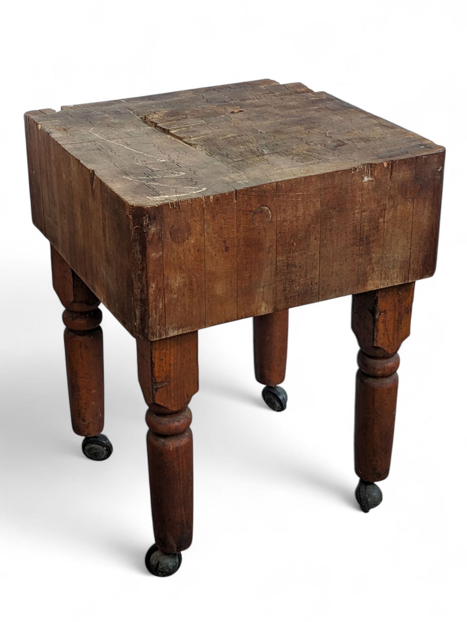 Butcher Block Table. (1 of 2)