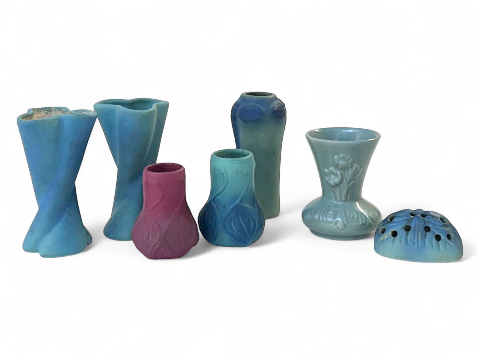 Lot of 7 Van Briggle Pottery Pieces - Vases, Frog. (1 of 14)