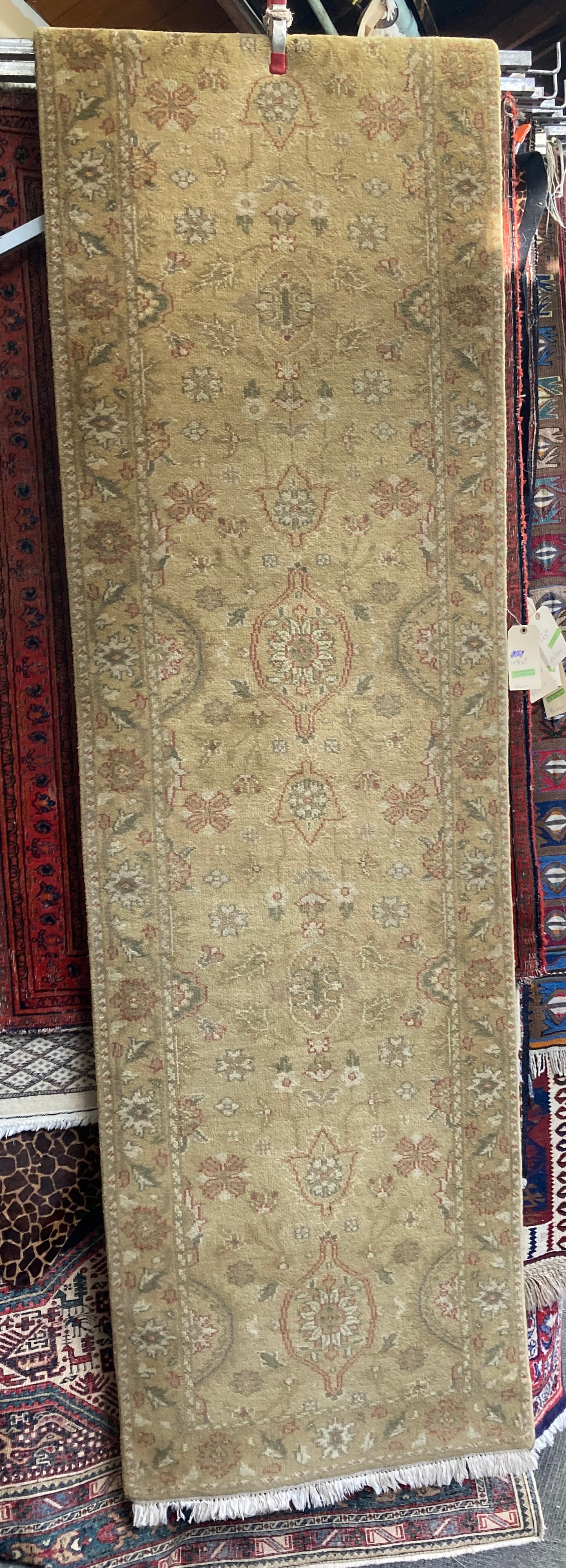 2' 8" x 10' 3" Tabriz Pattern Gold Runner Rug. (1 of 3)