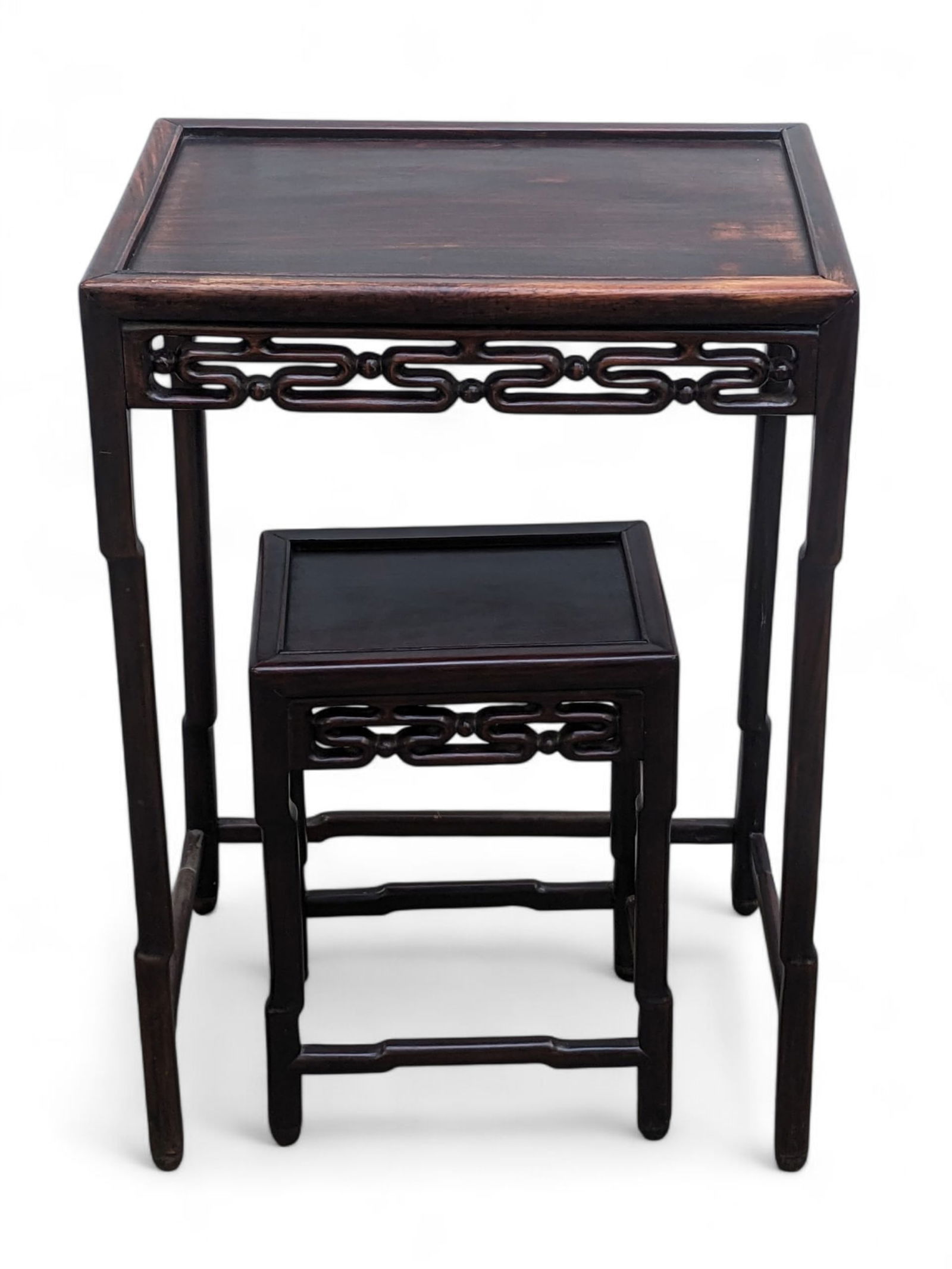 Two Matching Asian Style Accent Tables. (1 of 2)