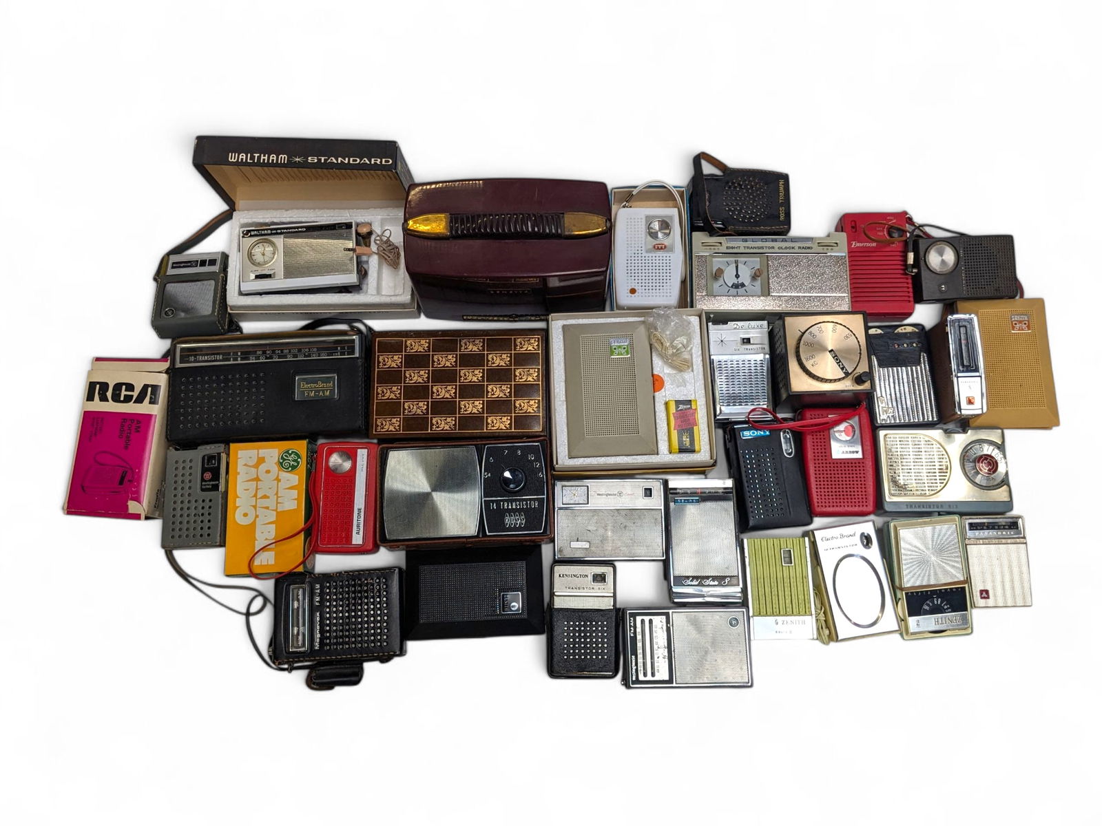 Lot of Mostly Transistor Radios - Zenith, Crosley. (1 of 5)