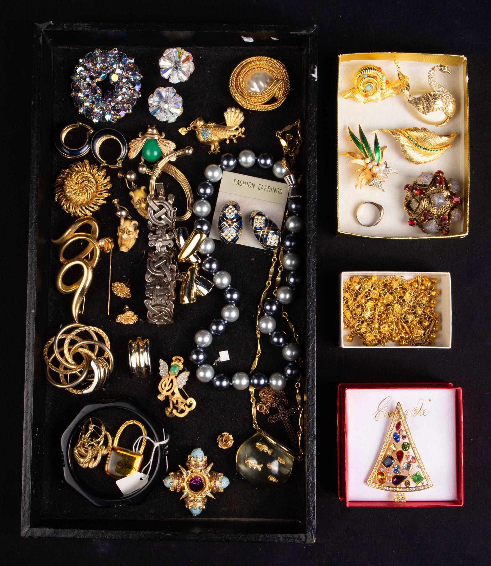 Lot of Vintage Costume Jewelry - Carnegie, 925. (1 of 14)