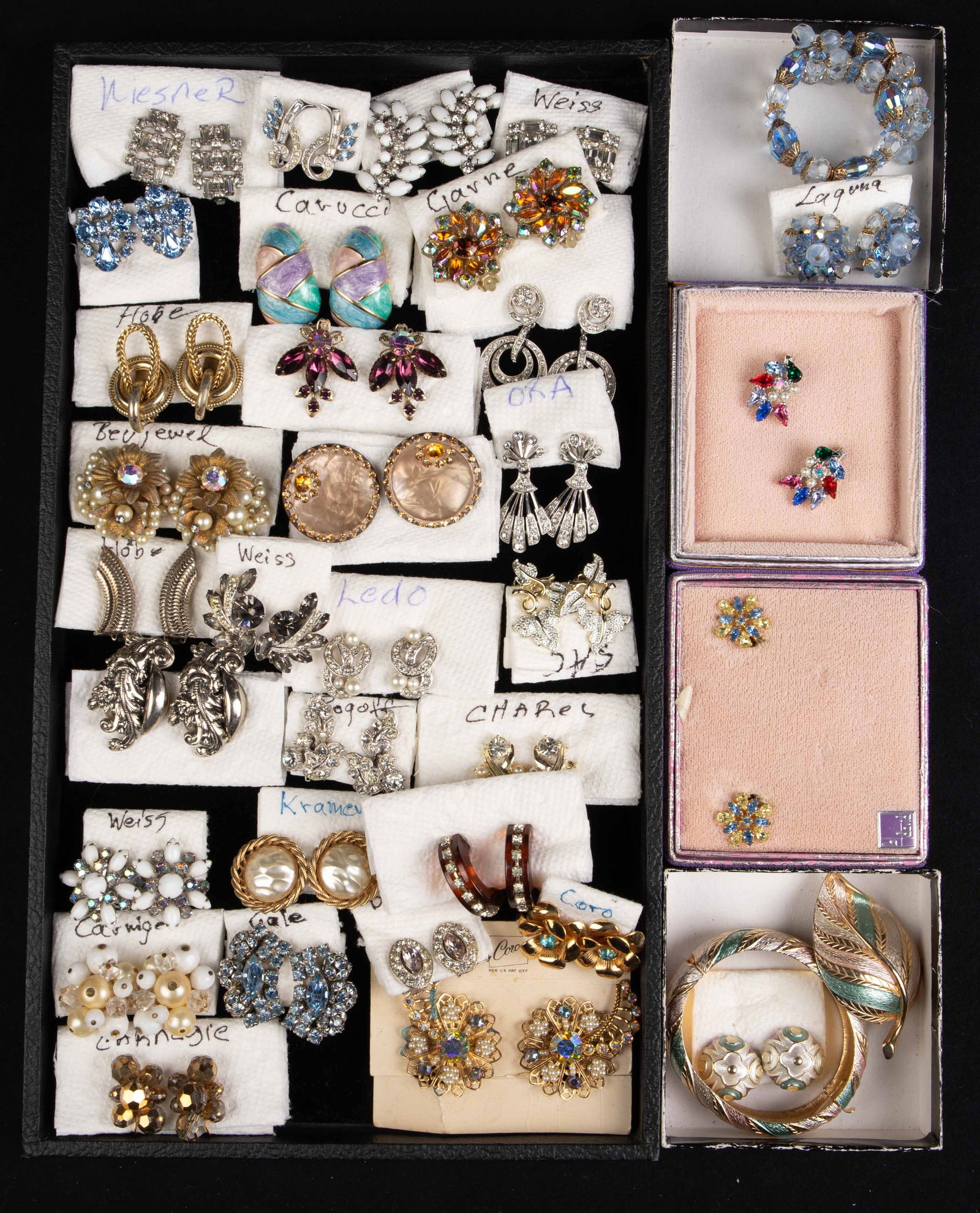 Lot of Vintage Costume Jewelry - Mostly Earrings. (1 of 6)