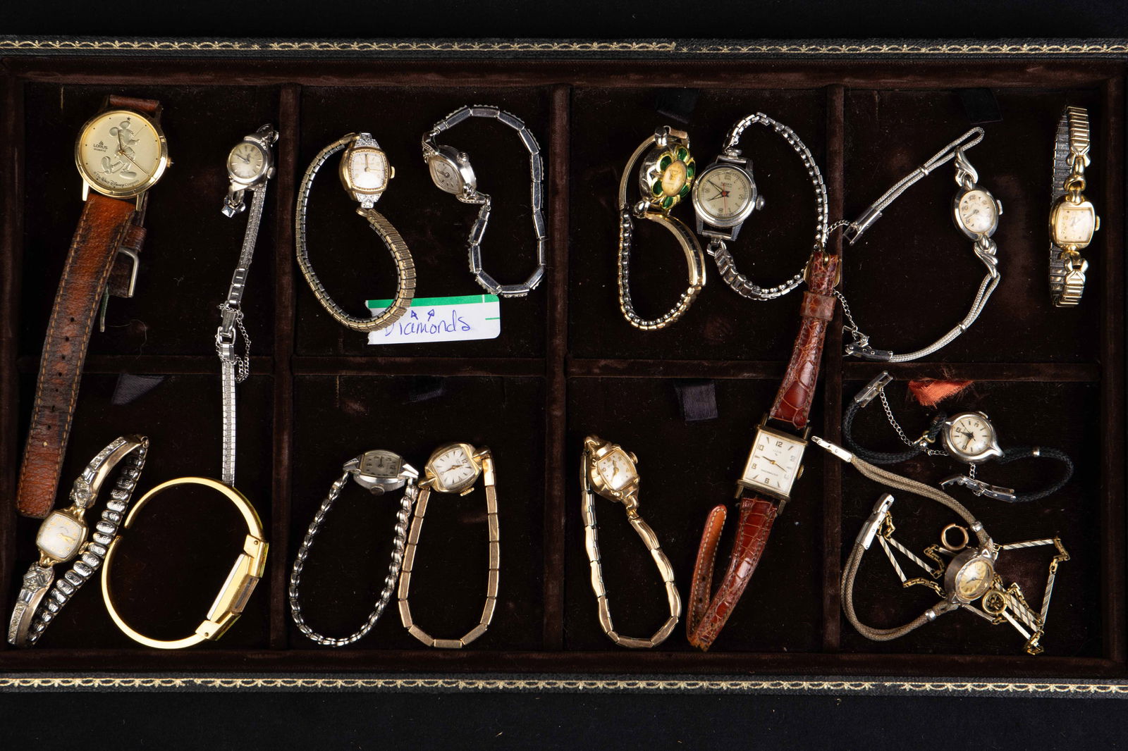 Lot of 16 Vintage Ladies' Watches - GF, Diamonds. (1 of 13)