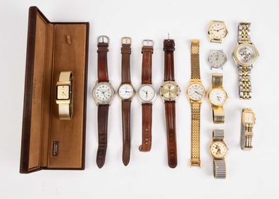 Lot of Mens' Wristwatches - Seiko, Bulova, Etc.