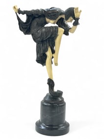 Art Deco Figural Sculpture, After Chiparus.
