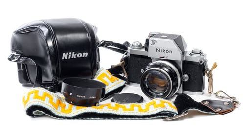 Nikon F Camera with 50mm f/1.4 Nikkor Lens.