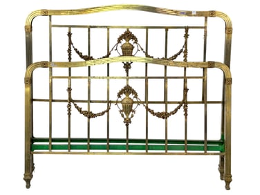 French Louis XVI Style Bronze Bed Frame, Full.