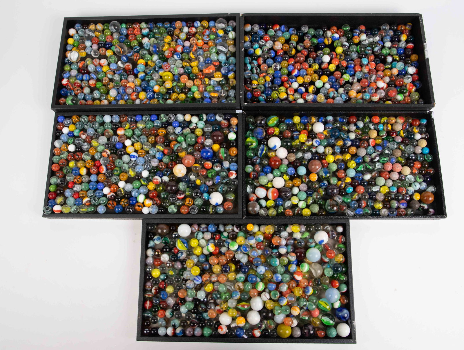 Large Lot of Marbles - Glass, Clay, 1 1/8". (1 of 8)