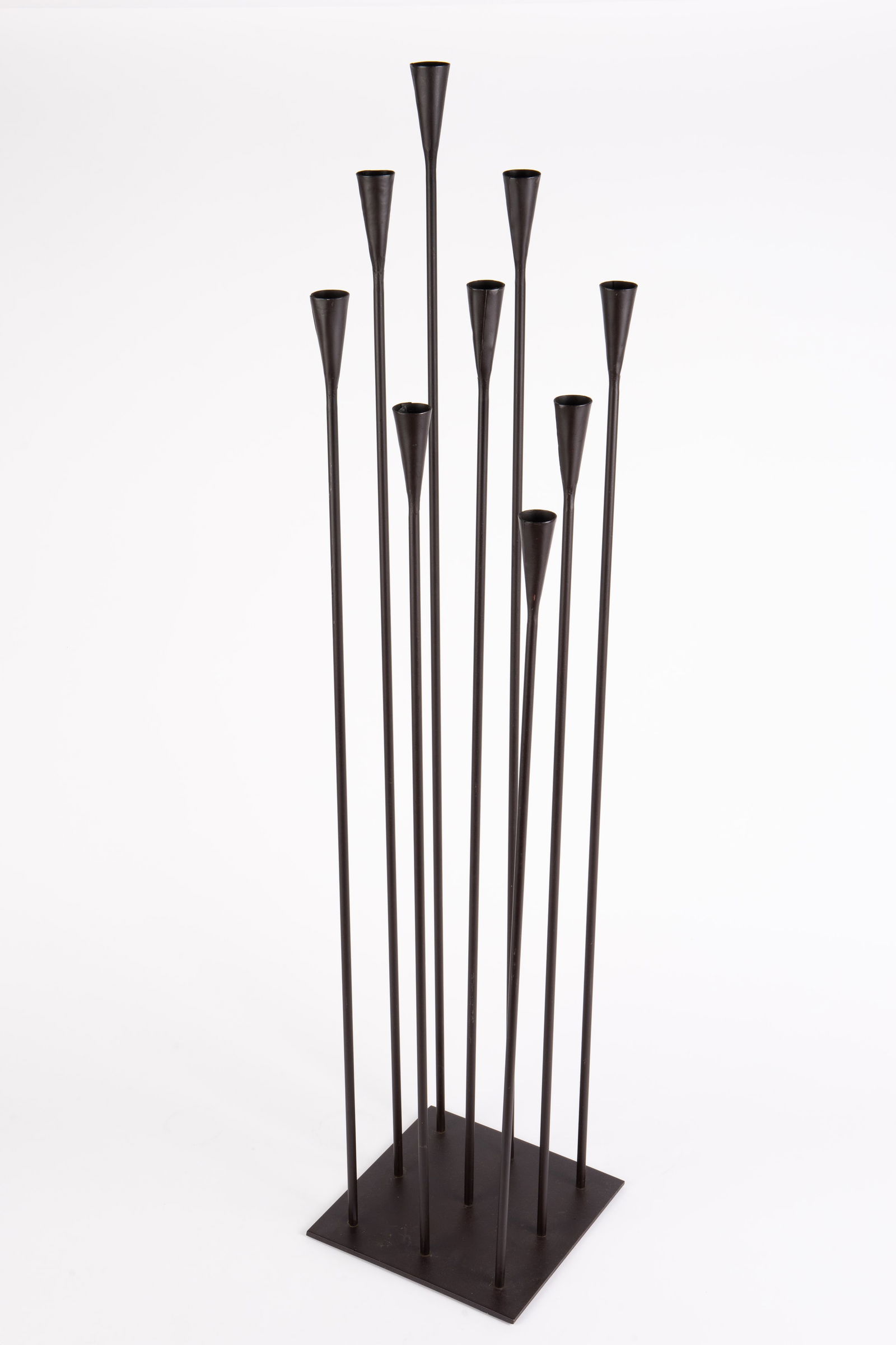 Harry Bertoia Style Metal 9 Arm Floor Candleabra. (1 of 6)