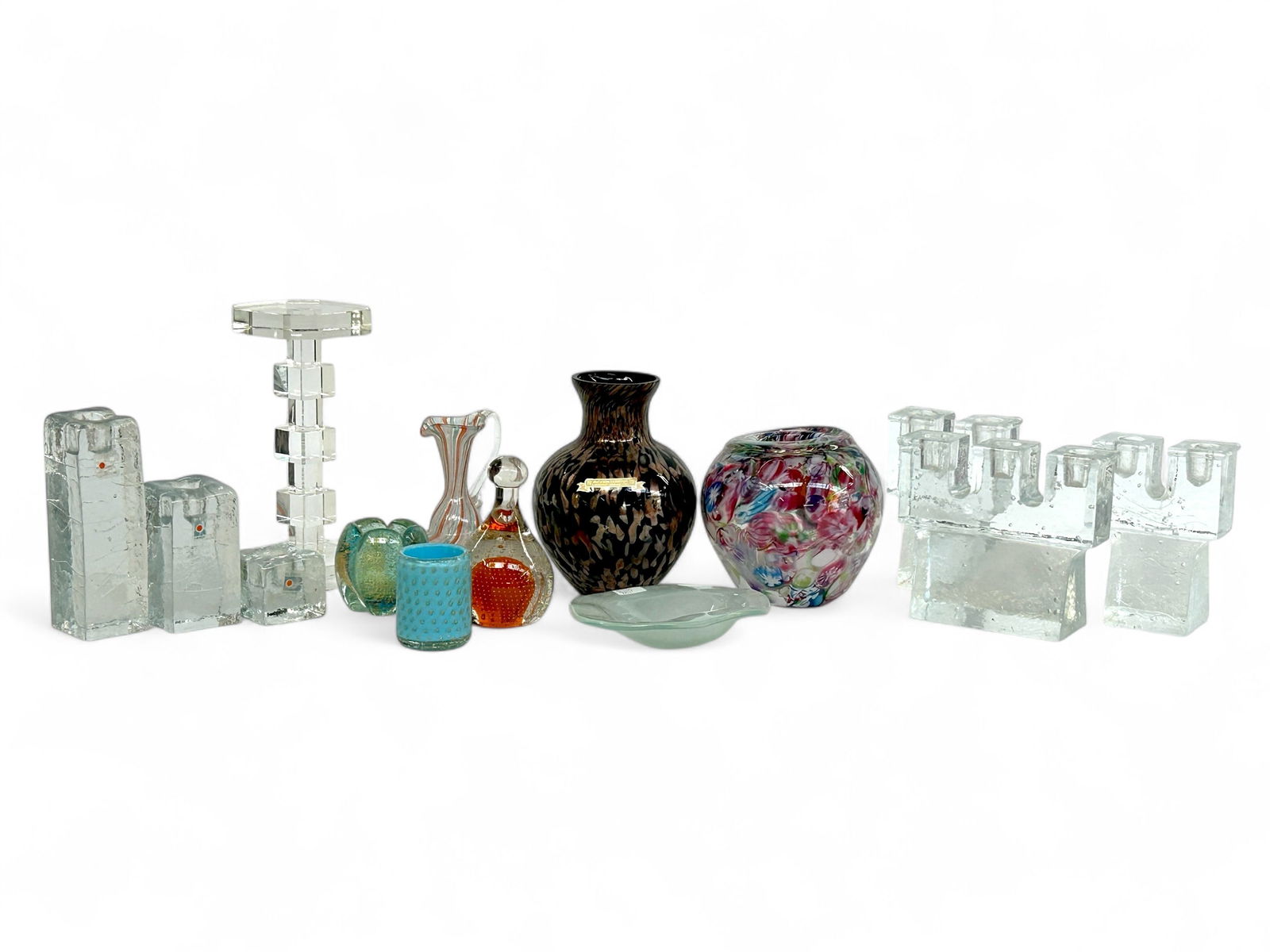 Lot: Mid Century Art Glass, inc. Blenko & Murano. (1 of 14)