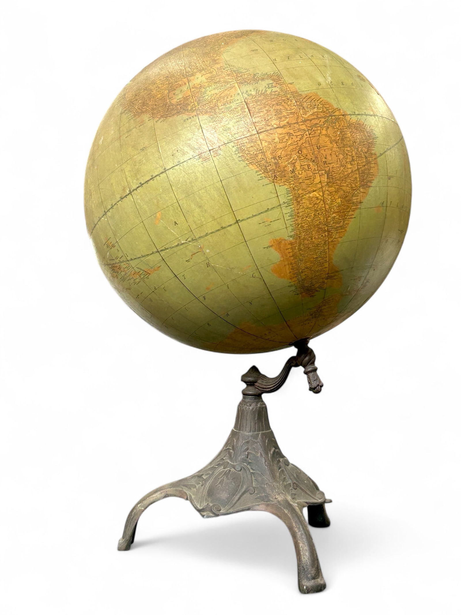 Antique Rand McNally Terrestrial Globe. (1 of 13)