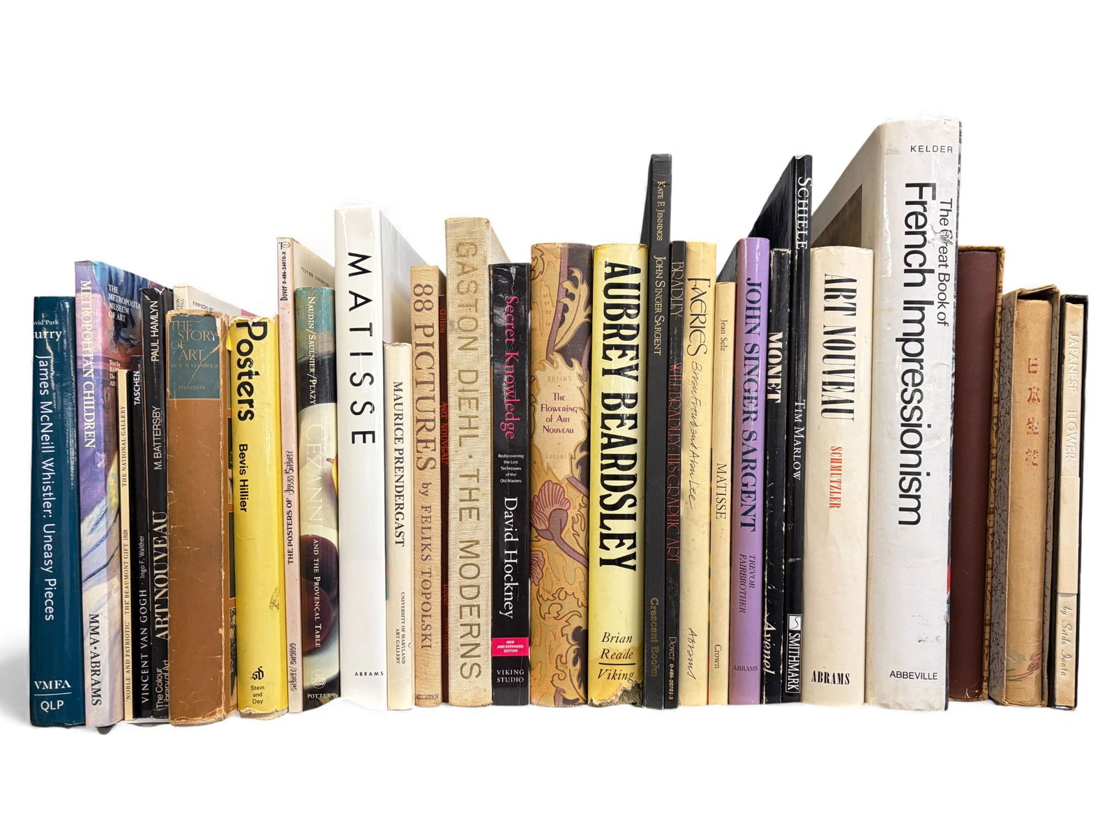 Lot: Mostly Art Books- Matisse, Van Gogh, Monet. (1 of 9)