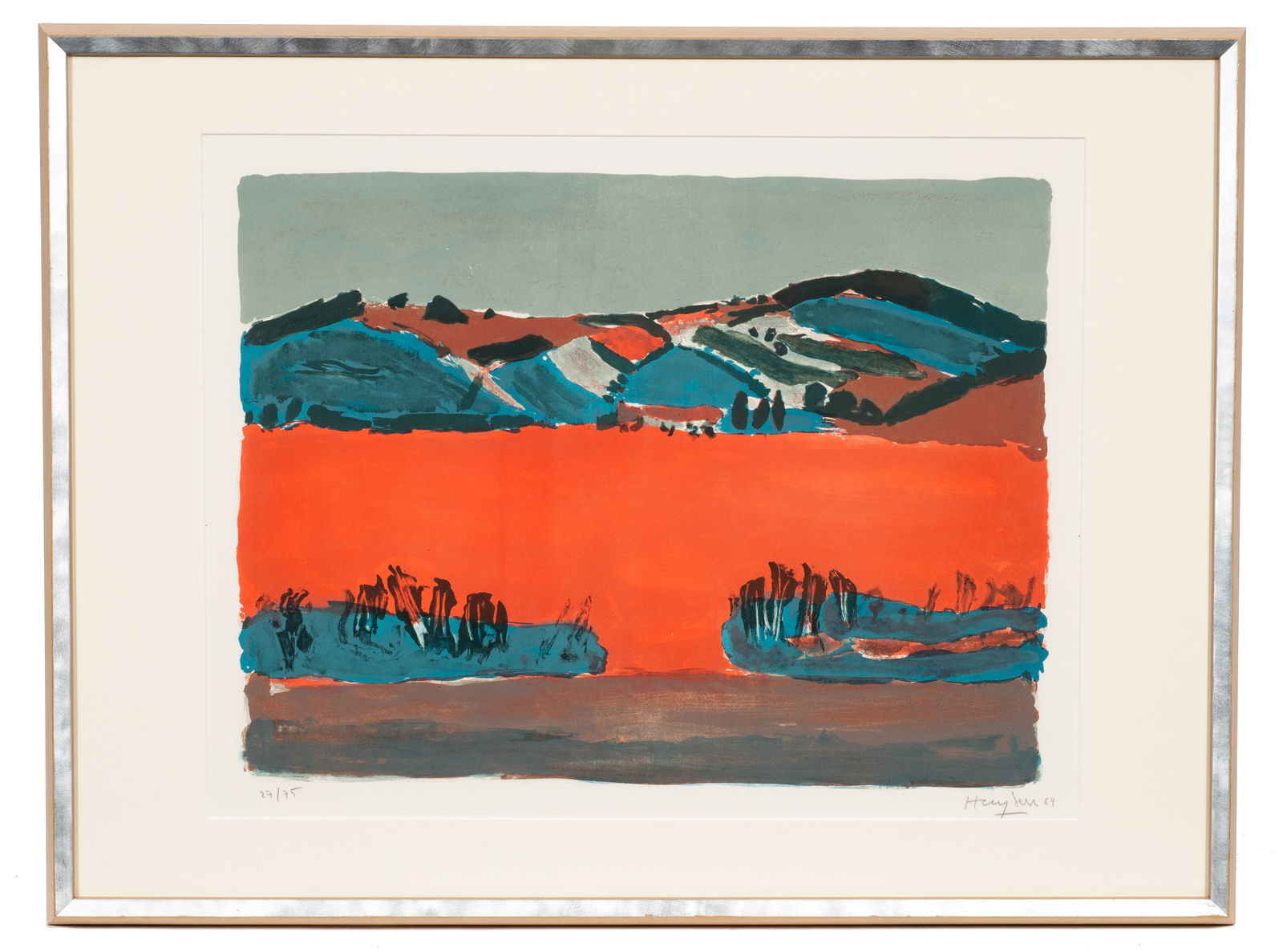 Paysage, Color Lithograph by Henri Hayden. (1 of 6)