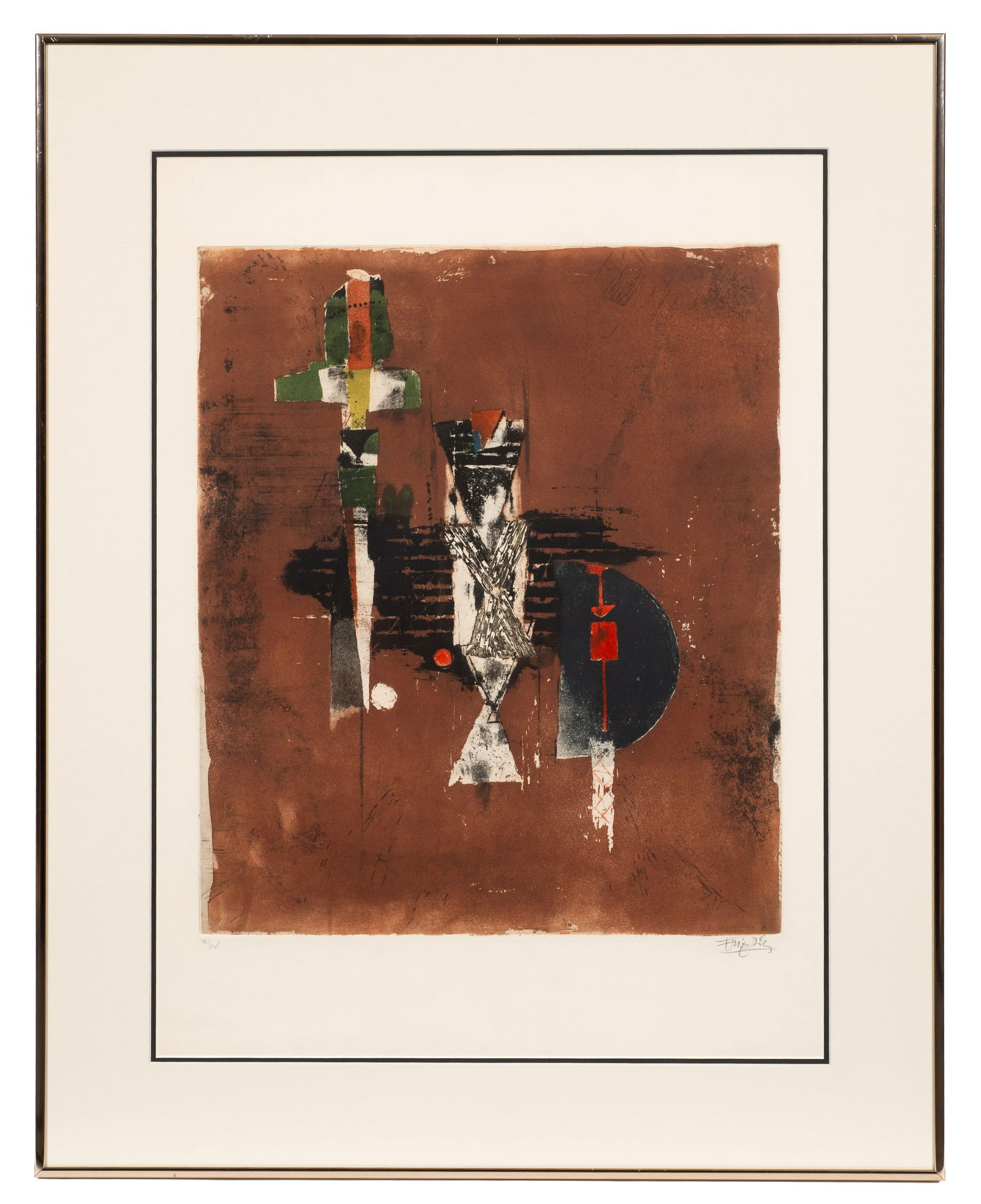 Abstract Etching by Johnny Friedlaender. (1 of 6)